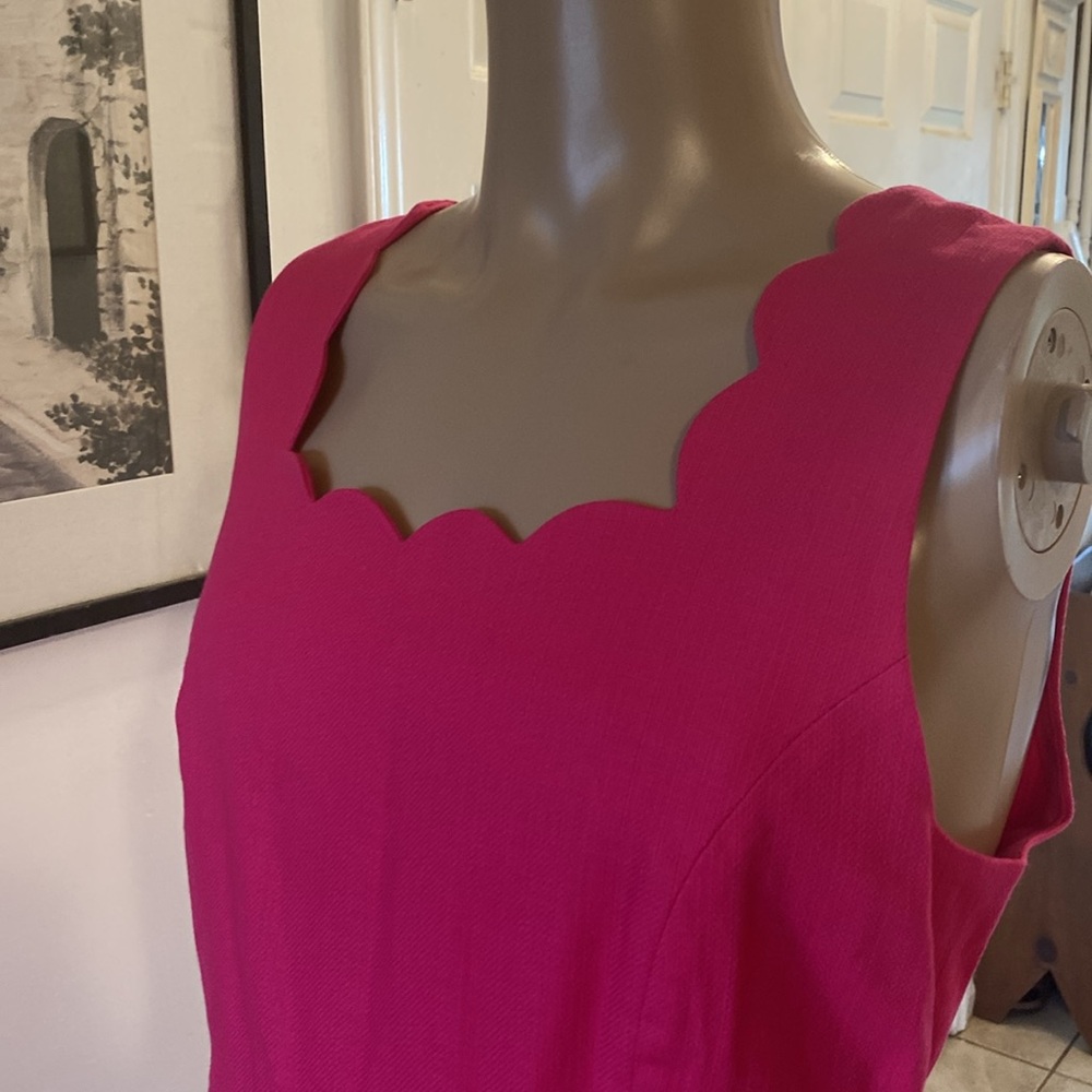 J. Crew Pink Scalloped Dress - Picture 4 of 10